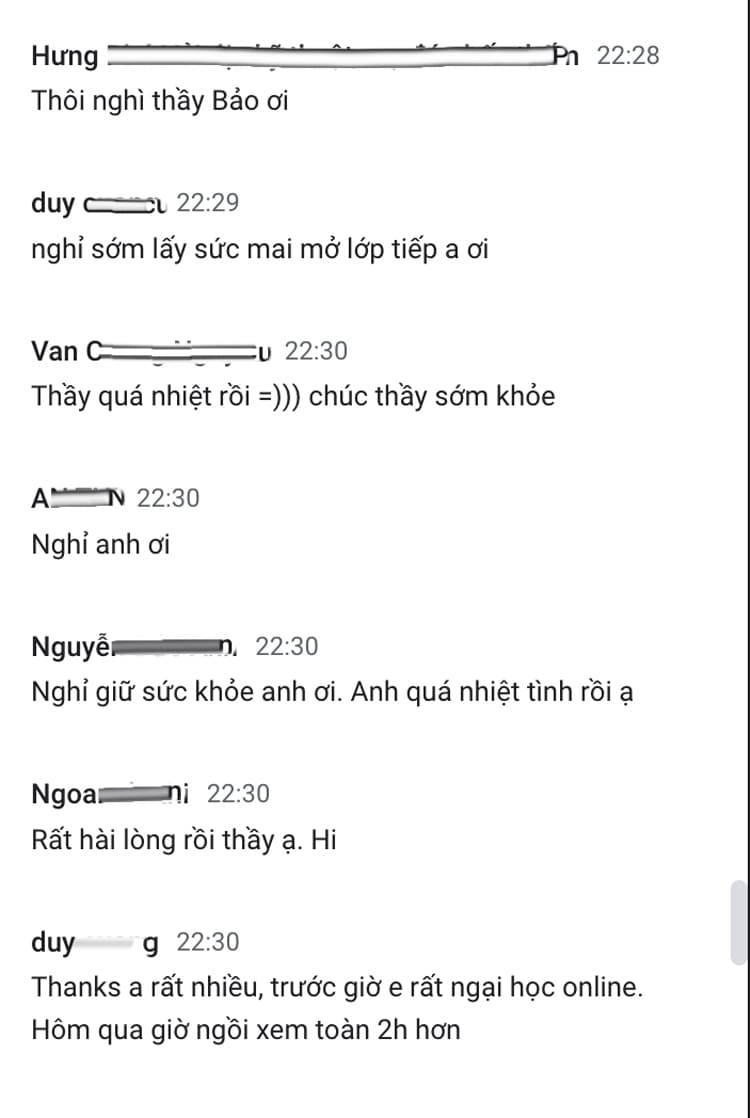 Feedback học viên 2